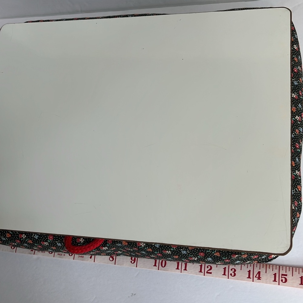 Vintage Lap Desk Calico Print Travel Desk Bed Desk - Picture 8 of 8